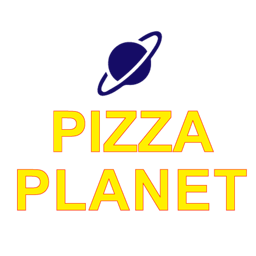 Pizza Planet logo.